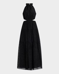 Claudia Embroidered Cutout Maxi Dress