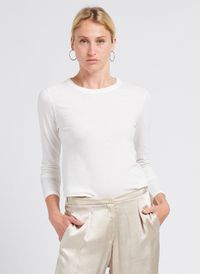 American Vintage - Tee-shirt à col rond en coton - Taille L - Blanc