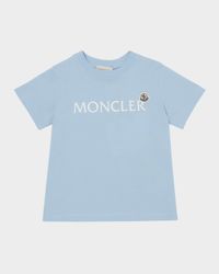 Boy's Embroidered Logo-Print T-Shirt, Size 8-10