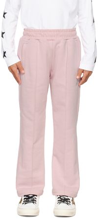 Golden Goose Kids Pink Star Glitter Lounge Pants