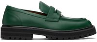 Marni Flâneurs 2.0 verts en cuir à semelle épaisse et à ferrure de style perçage