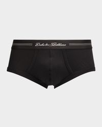 Men's Jersey Stretch Logo Script Briefs