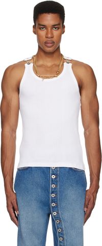 Jean Paul Gaultier White 'The Straps' Tank Top