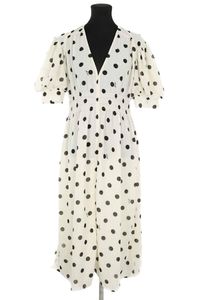 Ganni - Seconde Main - Robe blanc - Taille S - Blanc