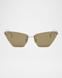 FE4160US Cat-Eye Crystalized Logo Sunglasses