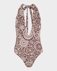 Kaleidoscope Lorela Halter One-Piece Swimsuit