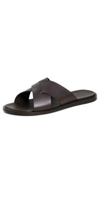 Orlebar Brown Muro Leather Sandals Brown 12