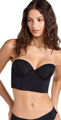 LIVELY The Low Back Strapless Bra Jet Black 34A