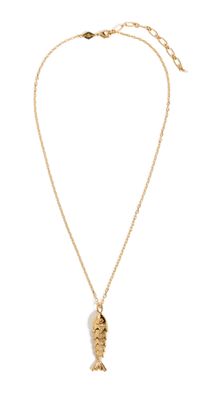 Anni Lu Something Fishy Necklace Gold One Size
