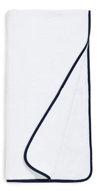 Weezie Signature Bath Towel Navy on White One Size