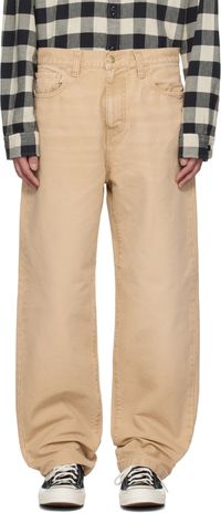 Carhartt Work In Progress Beige Landon Canvas Trousers