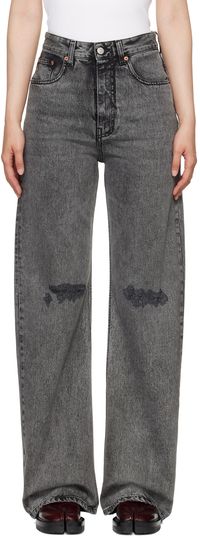 MM6 Maison Margiela Jean gris à cinq poches