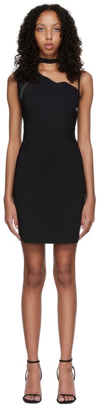 Coperni Black Polyester Minidress