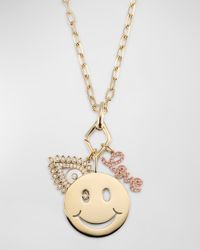14K Love, Protection and Happiness Combo Necklace