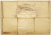 Bottega Veneta Gold Cassette Card Holder