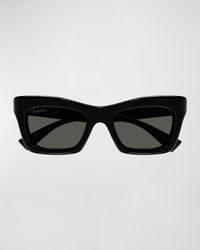 Logo Acetate Cat-Eye Sunglasses