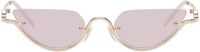 Gucci Gold Cat-Eye Sunglasses