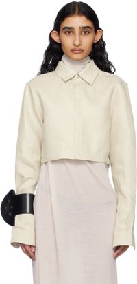 Rick Owens Off-White Hollywood Linen Twill Shirt