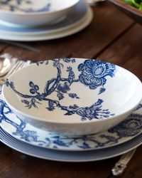 Arcadia Blue Coupe Soup Bowl, Set of 4