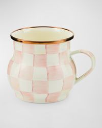 Rosy Check Enamel Mug
