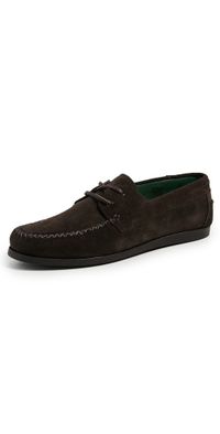 Vinny's Boatman Suede Shoes Brown Suede Leather 42