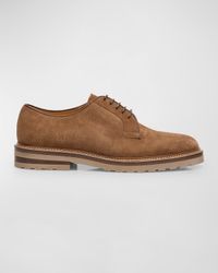 Men's Suede Derby Shoes