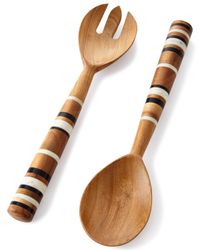 Stonewood Stripe 2-Piece Salad Serving Set