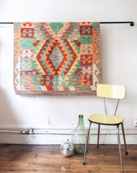 Debongout - Tapis kilim n297 - Taille 152x105 - Multicolore