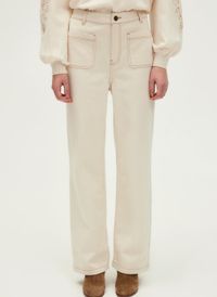 Pablo - Jean droit en coton - Taille 42 - Beige