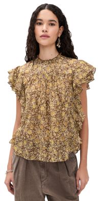 Isabel Marant Étoile Daliyane Top Khaki 34