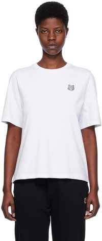 Maison Kitsuné White Bold Fox Head T-Shirt