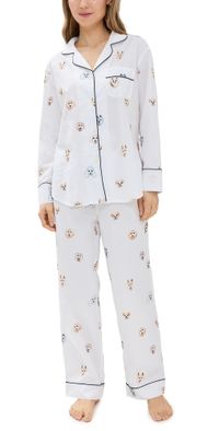 Printfresh Long Pajama Set Happy Hounds 3X