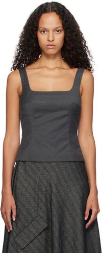 REMAIN Birger Christensen Gray Suiting Top