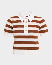 The Bold Stripe Polo Sweater