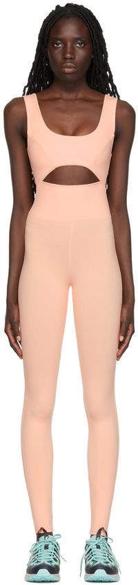 Live the Process Pink Cutout Bodysuit