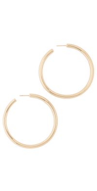 Jennifer Fisher 2 Lilly Hoops Yellow Gold One Size