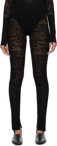 Maria McManus Legging noir en dentelle