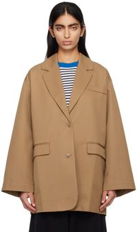 Cordera Tan Oversized Blazer