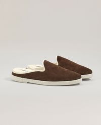 Angarde - Mule homme cuir, mocha - Taille 45 - Marron