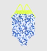 Gili's - Maillot de bain une pièce - toile balinaise - Taille 3a-taille-sous-vetement-bain-enf-age-simple - Bleu