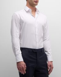 Men's Solid Cotton Sport Shirt