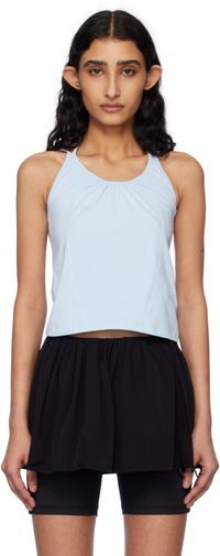 Kijun Blue Double Strap Tank Top