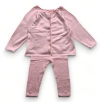 Bonpoint - Seconde Main - Ensemble bébé rose - 12 mois - Taille 12M - Rose