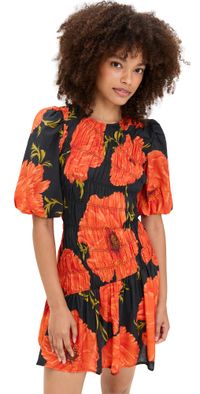 Never Fully Dressed Black Poppy Mini Nara Dress Black 4