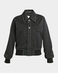 Tech Nylon Bomber Shirt