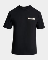 Men's Grosgrain Logo Crewneck T-Shirt