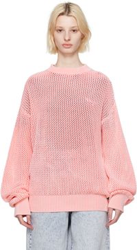 MSGM Orange Overdyed Sweater