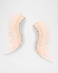 Midi Madeline Earrings, White