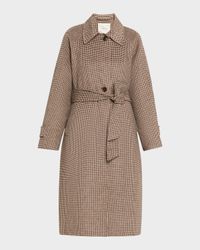 Tomlinson Belted Houndstooth Coat