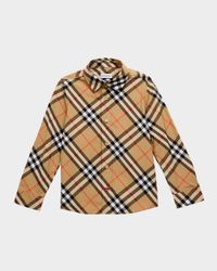 Boy's Owen Check-Print Shirt, Size 3-14